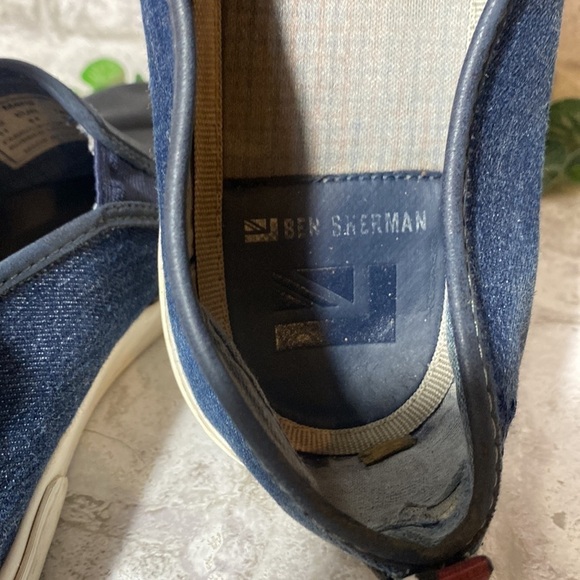 Ben Sherman Navy Denim Slip On Loafers Men’s 11 - Picture 10 of 13